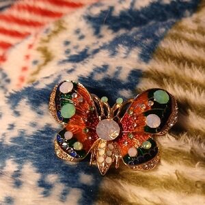 Colorful Butterfly Brooch